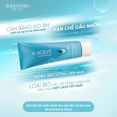 Say bye dầu mụn cùng Bộ sản phẩm Skinlovers A-Solve 3