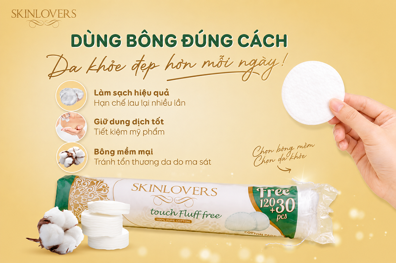 Dùng Bông Tẩy Trang Sai Cách, Da Bạn Đang "Chịu Trận"